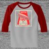 Raglan 3/4 Roundneck Shirt (Gray Body) Thumbnail
