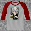Raglan 3/4 Roundneck Shirt (Gray Body) Thumbnail