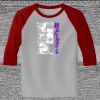 Raglan 3/4 Roundneck Shirt (Gray Body) Thumbnail