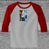 Raglan 3/4 Roundneck Shirt (Gray Body) Thumbnail