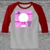 Raglan 3/4 Roundneck Shirt (Gray Body) Thumbnail