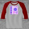 Raglan 3/4 Roundneck Shirt (Gray Body) Thumbnail