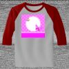 Raglan 3/4 Roundneck Shirt (Gray Body) Thumbnail