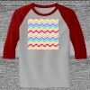 Raglan 3/4 Roundneck Shirt (Gray Body) Thumbnail