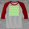 Raglan 3/4 Roundneck Shirt (Gray Body) Thumbnail