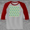 Raglan 3/4 Roundneck Shirt (Gray Body) Thumbnail