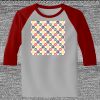 Raglan 3/4 Roundneck Shirt (Gray Body) Thumbnail