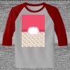 Raglan 3/4 Roundneck Shirt (Gray Body) Thumbnail