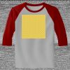 Raglan 3/4 Roundneck Shirt (Gray Body) Thumbnail