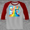 Raglan 3/4 Roundneck Shirt (Gray Body) Thumbnail