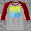 Raglan 3/4 Roundneck Shirt (Gray Body) Thumbnail