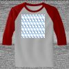 Raglan 3/4 Roundneck Shirt (Gray Body) Thumbnail