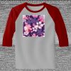 Raglan 3/4 Roundneck Shirt (Gray Body) Thumbnail