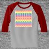 Raglan 3/4 Roundneck Shirt (Gray Body) Thumbnail