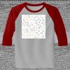 Raglan 3/4 Roundneck Shirt (Gray Body) Thumbnail