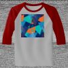 Raglan 3/4 Roundneck Shirt (Gray Body) Thumbnail