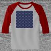 Raglan 3/4 Roundneck Shirt (Gray Body) Thumbnail