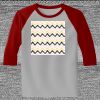 Raglan 3/4 Roundneck Shirt (Gray Body) Thumbnail