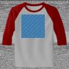 Raglan 3/4 Roundneck Shirt (Gray Body) Thumbnail