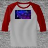 Raglan 3/4 Roundneck Shirt (Gray Body) Thumbnail