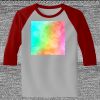 Raglan 3/4 Roundneck Shirt (Gray Body) Thumbnail