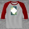 Raglan 3/4 Roundneck Shirt (Gray Body) Thumbnail