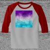 Raglan 3/4 Roundneck Shirt (Gray Body) Thumbnail