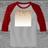 Raglan 3/4 Roundneck Shirt (Gray Body) Thumbnail
