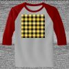 Raglan 3/4 Roundneck Shirt (Gray Body) Thumbnail