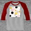 Raglan 3/4 Roundneck Shirt (Gray Body) Thumbnail