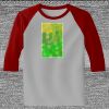 Raglan 3/4 Roundneck Shirt (Gray Body) Thumbnail