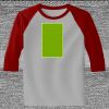 Raglan 3/4 Roundneck Shirt (Gray Body) Thumbnail