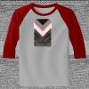 Raglan 3/4 Roundneck Shirt (Gray Body) Thumbnail