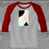 Raglan 3/4 Roundneck Shirt (Gray Body) Thumbnail
