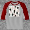 Raglan 3/4 Roundneck Shirt (Gray Body) Thumbnail