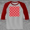 Raglan 3/4 Roundneck Shirt (Gray Body) Thumbnail