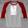 Raglan 3/4 Roundneck Shirt (Gray Body) Thumbnail