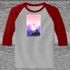 Raglan 3/4 Roundneck Shirt (Gray Body) Thumbnail