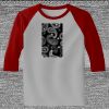 Raglan 3/4 Roundneck Shirt (Gray Body) Thumbnail