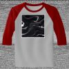 Raglan 3/4 Roundneck Shirt (Gray Body) Thumbnail