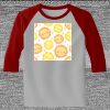 Raglan 3/4 Roundneck Shirt (Gray Body) Thumbnail