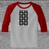 Raglan 3/4 Roundneck Shirt (Gray Body) Thumbnail