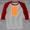 Raglan 3/4 Roundneck Shirt (Gray Body) Thumbnail