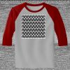 Raglan 3/4 Roundneck Shirt (Gray Body) Thumbnail
