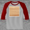 Raglan 3/4 Roundneck Shirt (Gray Body) Thumbnail