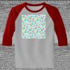 Raglan 3/4 Roundneck Shirt (Gray Body) Thumbnail