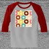 Raglan 3/4 Roundneck Shirt (Gray Body) Thumbnail