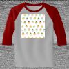 Raglan 3/4 Roundneck Shirt (Gray Body) Thumbnail
