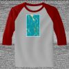 Raglan 3/4 Roundneck Shirt (Gray Body) Thumbnail
