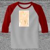 Raglan 3/4 Roundneck Shirt (Gray Body) Thumbnail